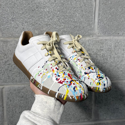 Maison Margiela Gat Paint Splatter Sneakers - Size 40