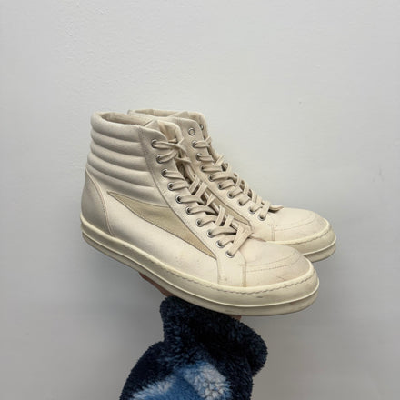 Rick Owens Vans High Sneakers Milk - Size 44 (US 11)