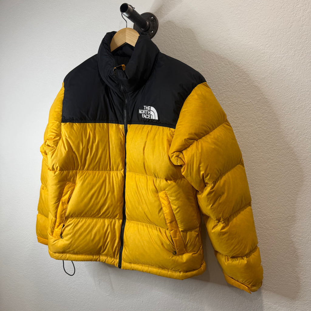 The North Face Yellow Puffer Jacket - Size M