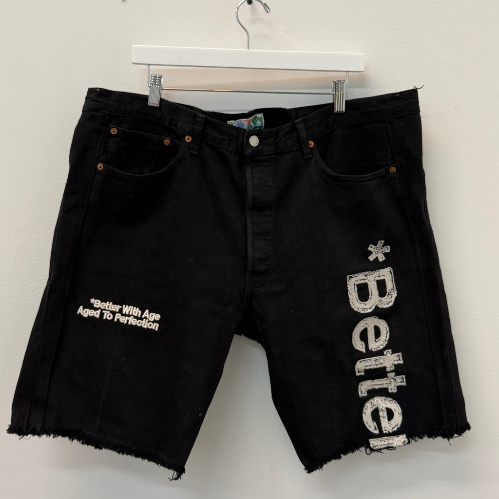 Better With Age Monroe Triple Wide Denim Shorts - Size 38