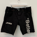 Better With Age Monroe Triple Wide Denim Shorts - Size 38