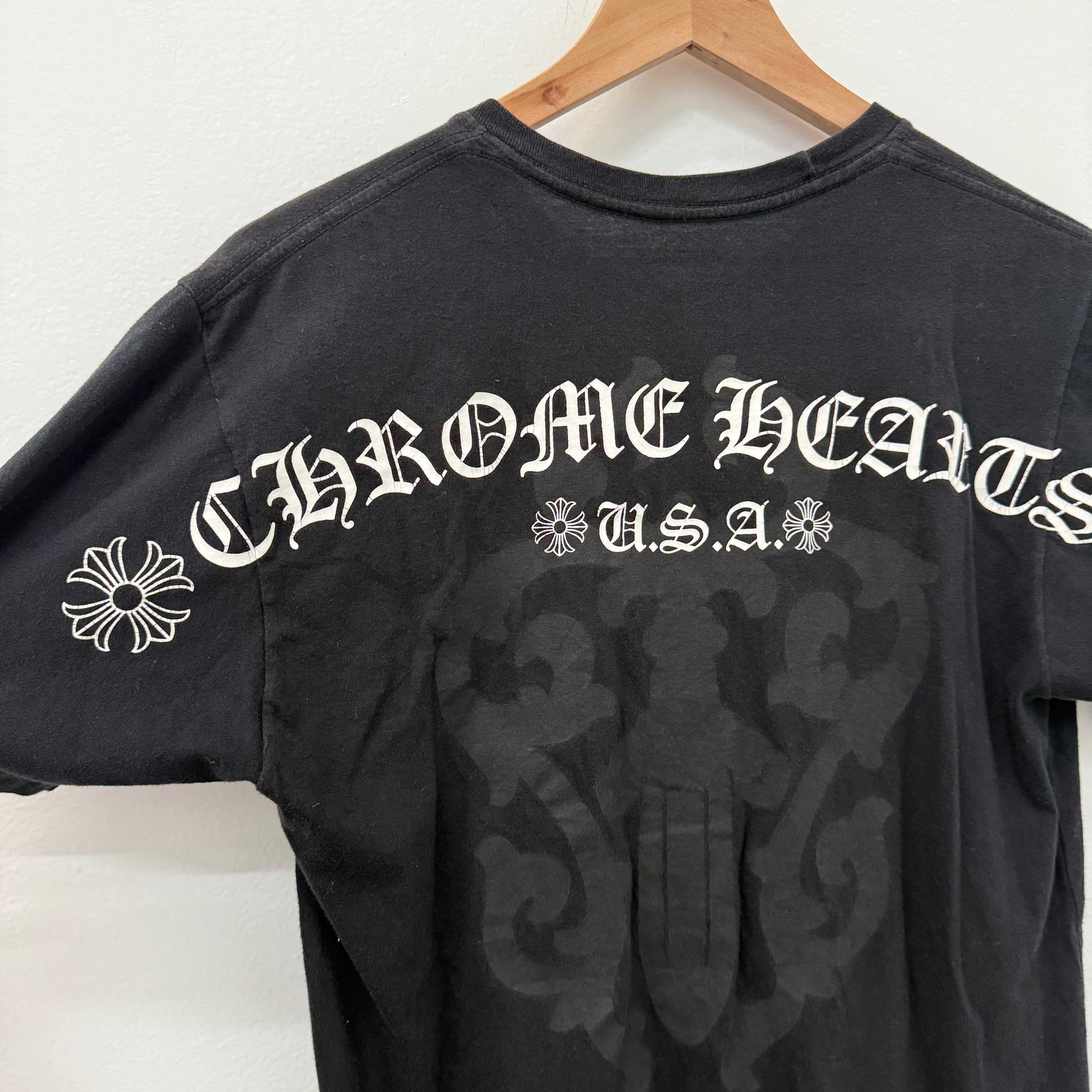 Chrome Hearts Vintage Vine Dagger Script T-Shirt - Size M