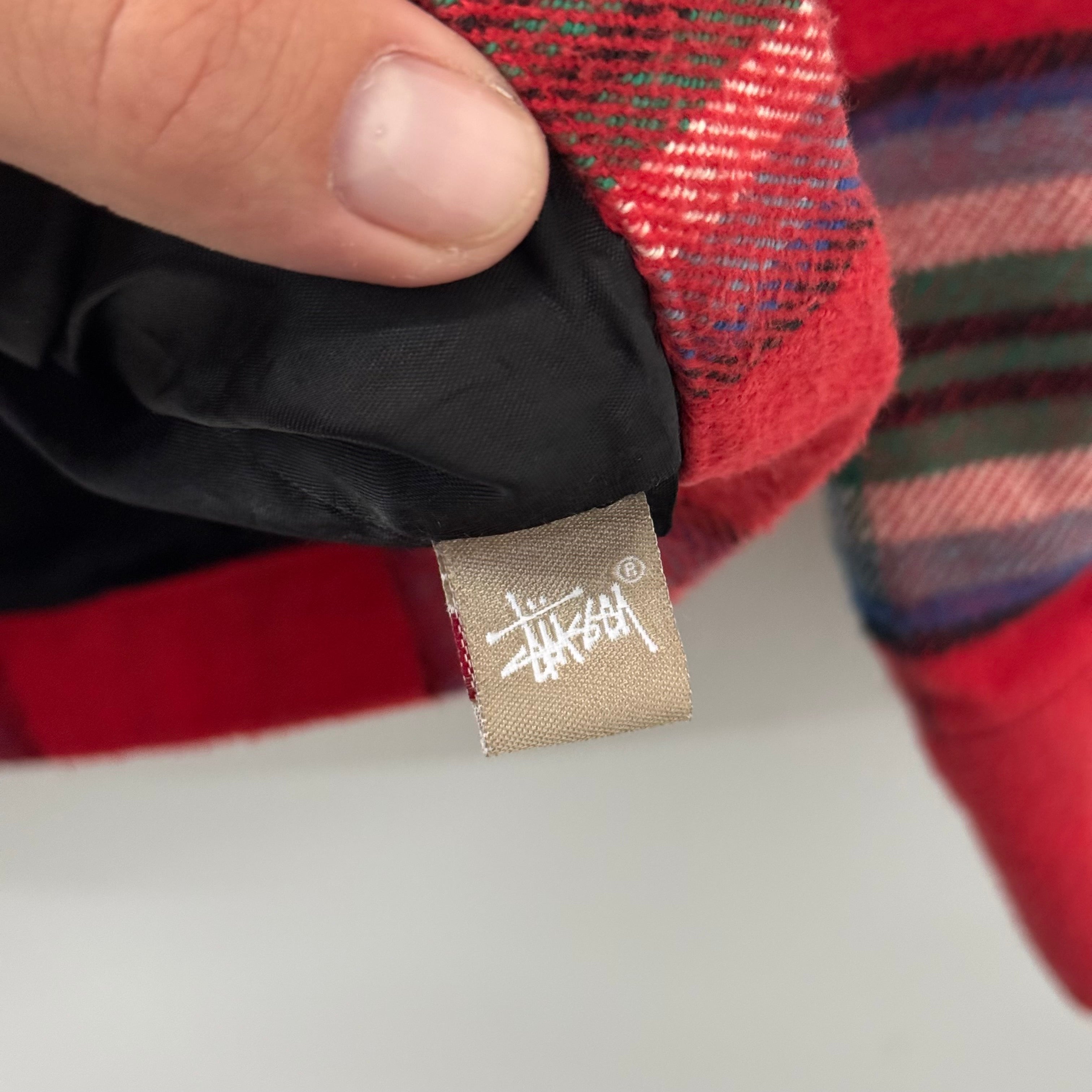 Stussy Plaid Flannel Work Zip - Size M
