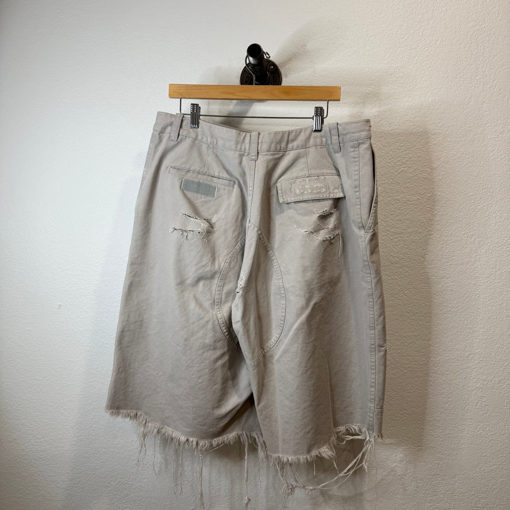 Balenciaga Distressed Workwear Shorts - Size M (34)