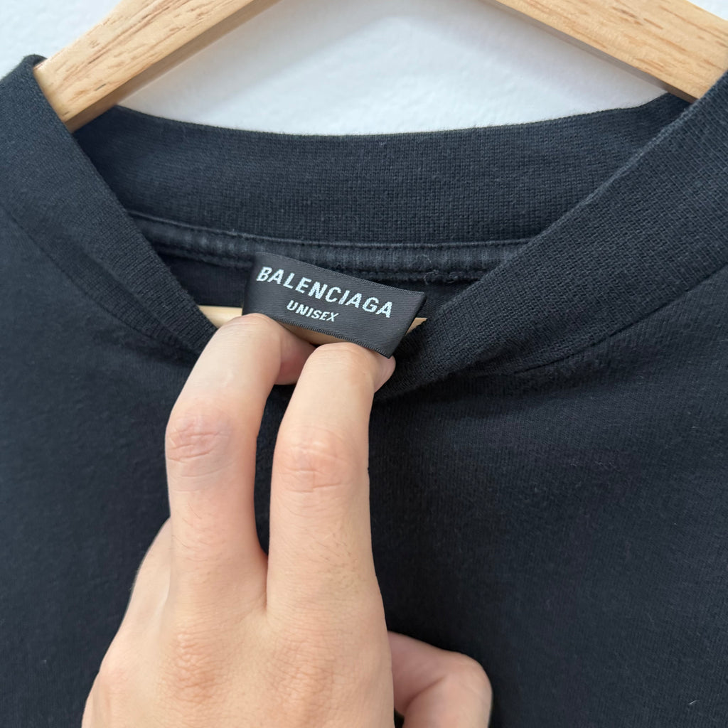 Balenciaga SS23 Metal Longsleeve T-Shirt - Size 2 (XL)