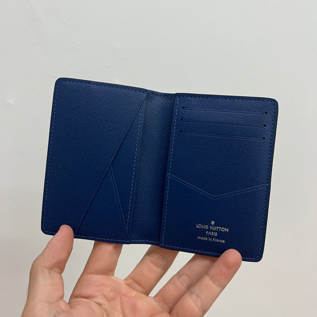 Louis Vuitton Navy Blue Pocket Organizer Cardholder