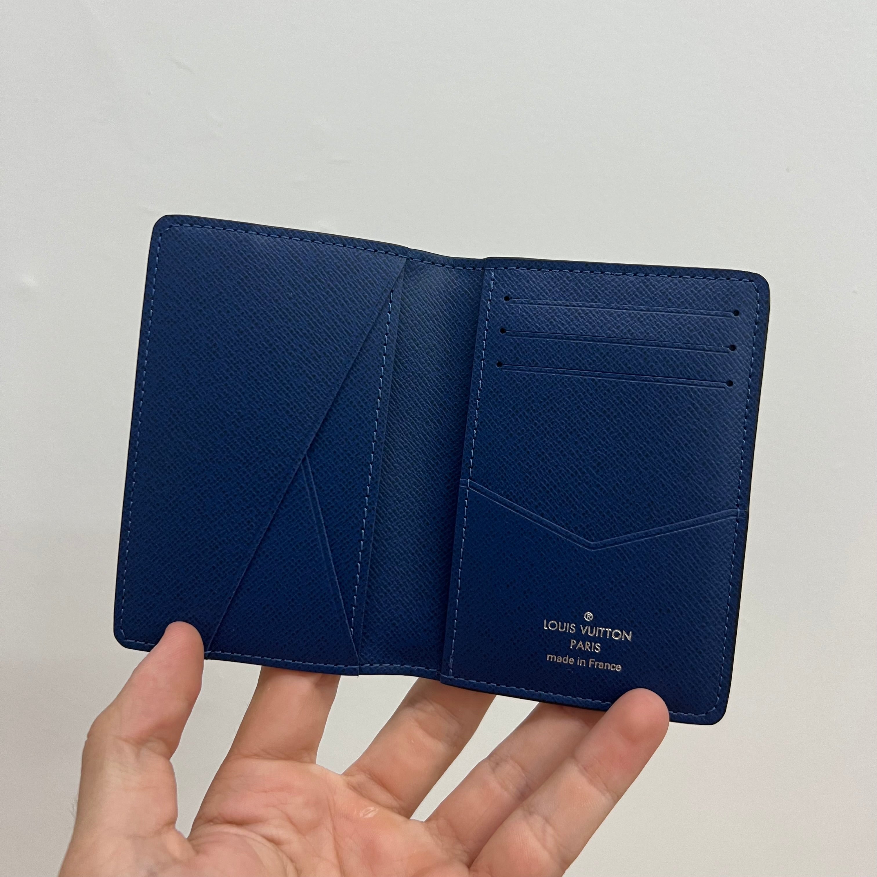 Louis Vuitton Navy Blue Pocket Organizer Cardholder