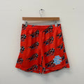 Eric Emanuel Matty Boy Orange Flames Mesh Shorts