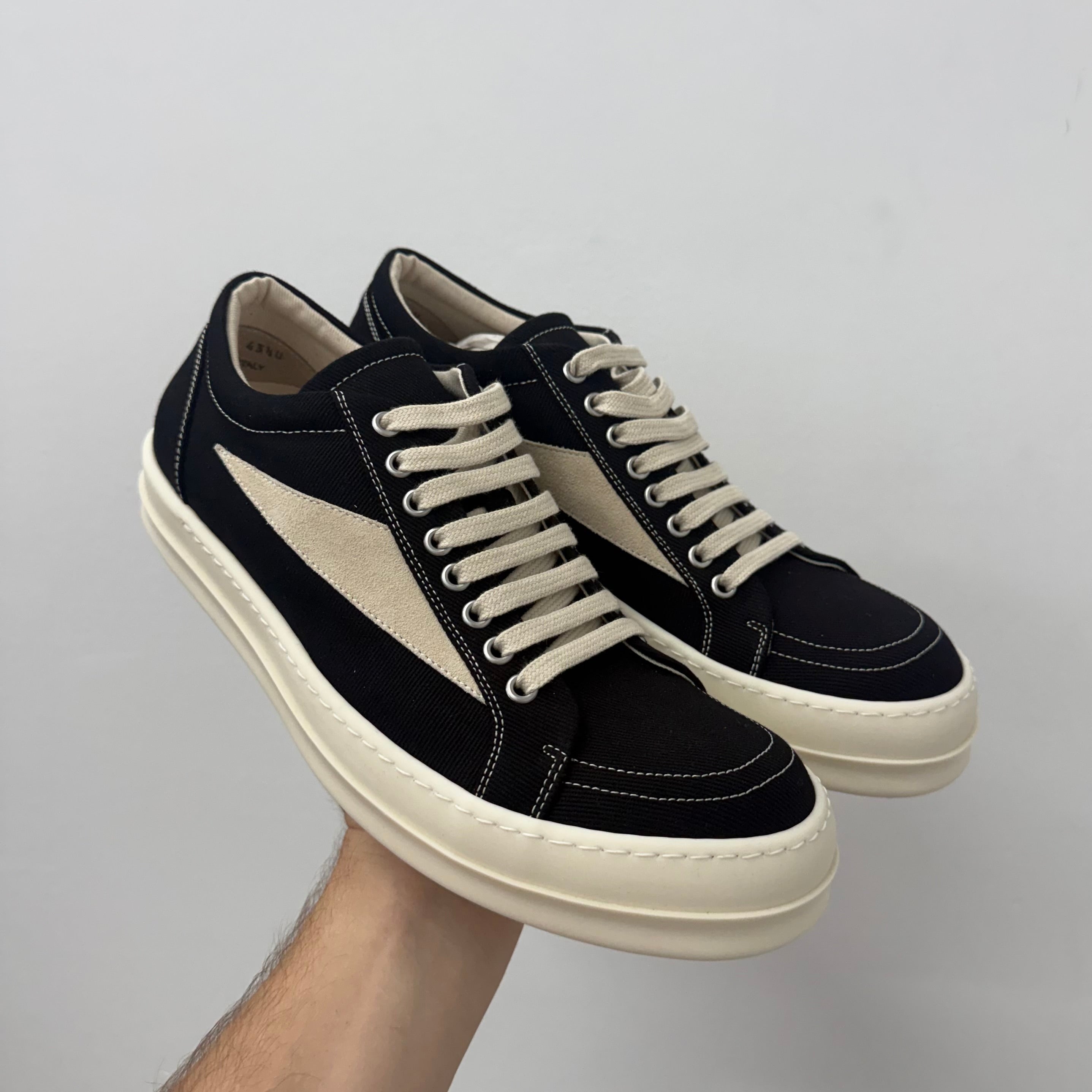 Rick Owens Vintage Vans Low Milk Sneakers - Size 43.5 (US 10.5)