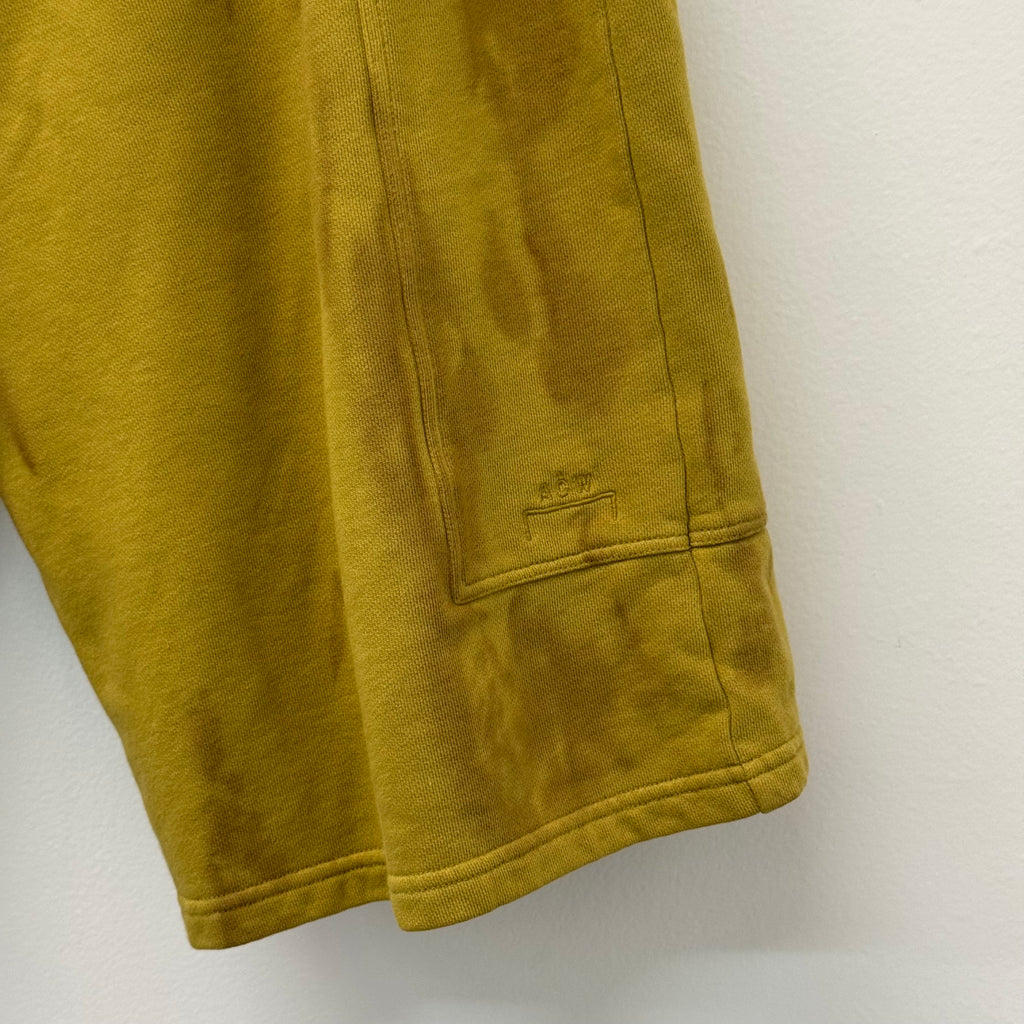 A Cold Wall Yellow Artisan Sweatshorts - Size XL