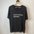 Enfants Riches Deprimes ERD Black Distressed Logo Shirt - Size M