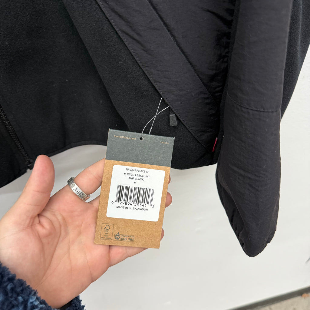 Supreme North Face RTG Black Fleece Jacket - Size M