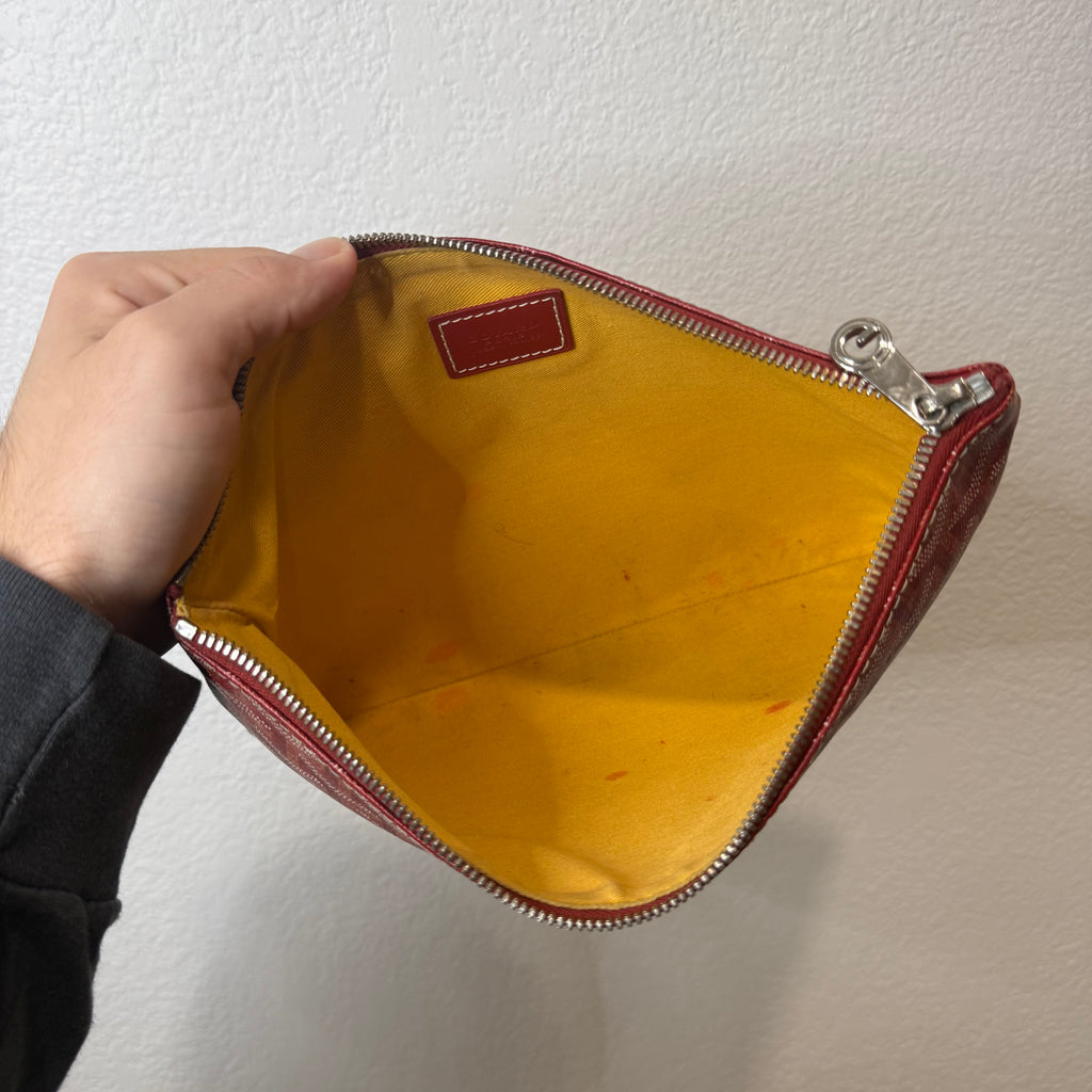 Goyard Senat Side Bag Pouch Red