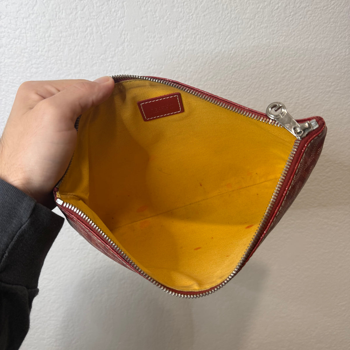 Goyard Senat Side Bag Pouch Red