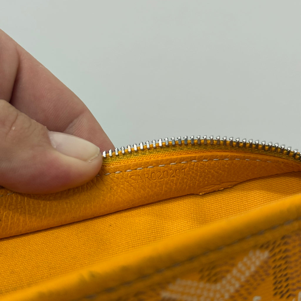Goyard Yellow Jouvence MM Toiletry Bag