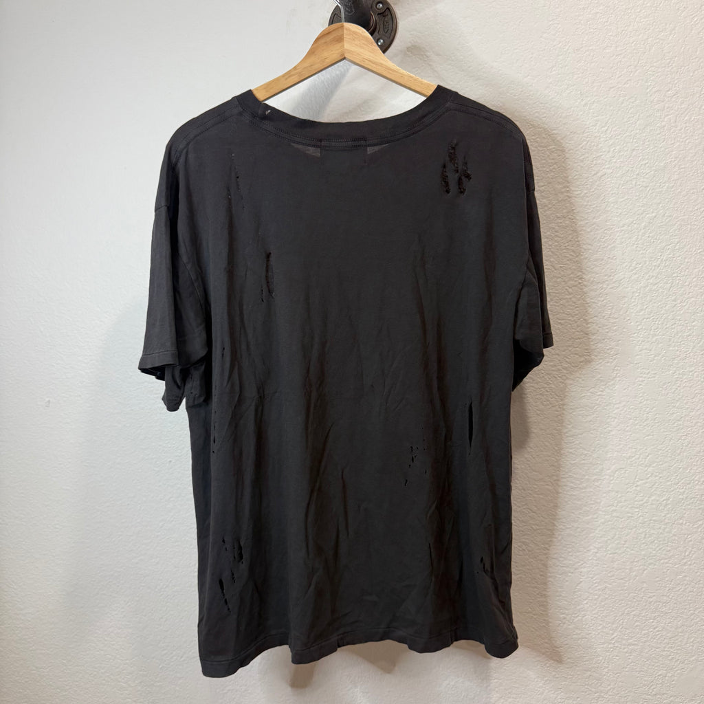 Enfants Riches Deprimes ERD Black Distressed Logo Shirt - Size M