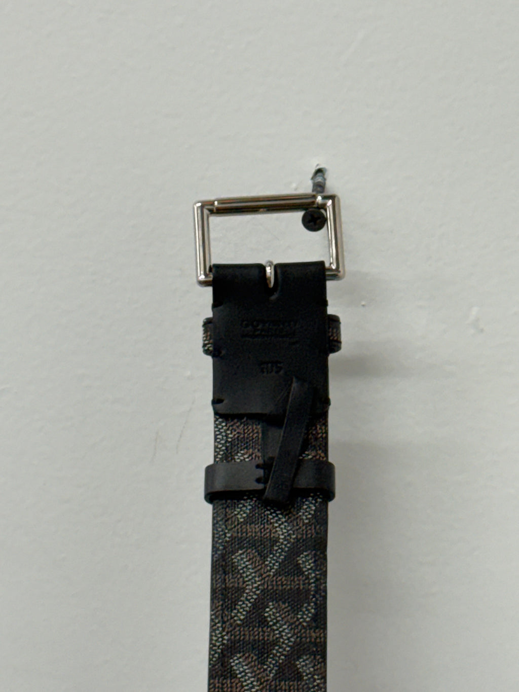 Goyard Brown Black Monogram Belt