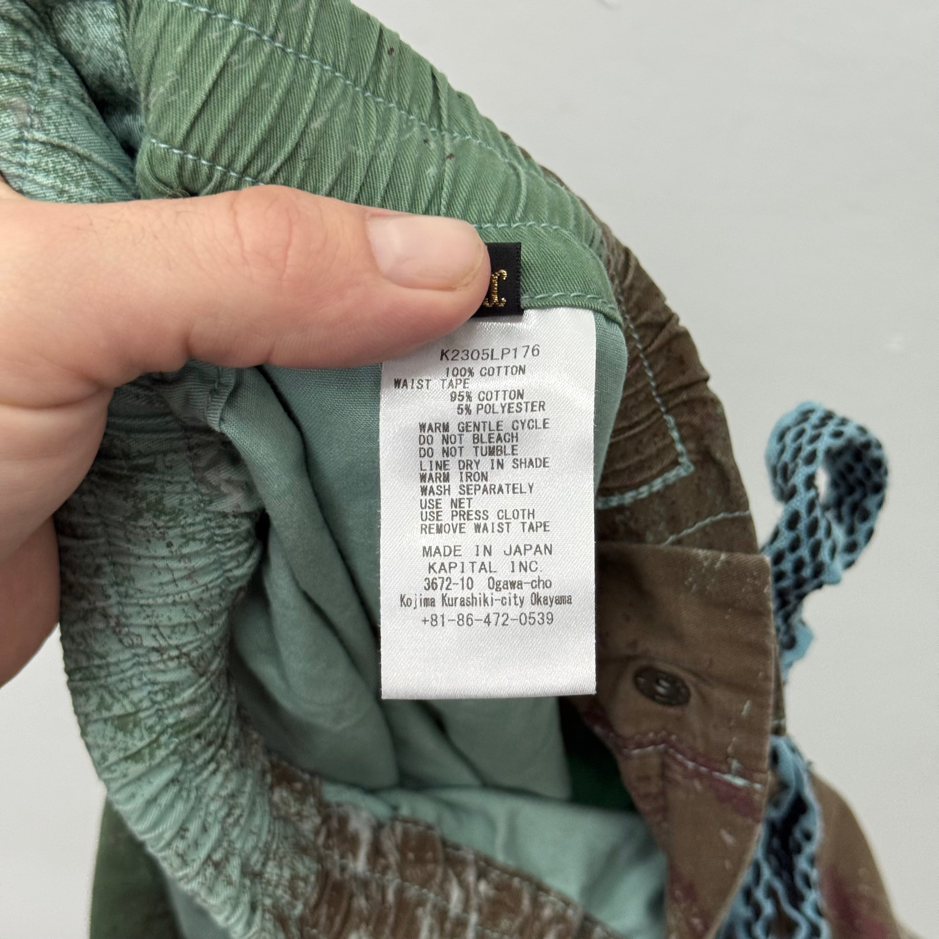 Kapital Brush Paint Cargo Pants - Size 3 (US L)