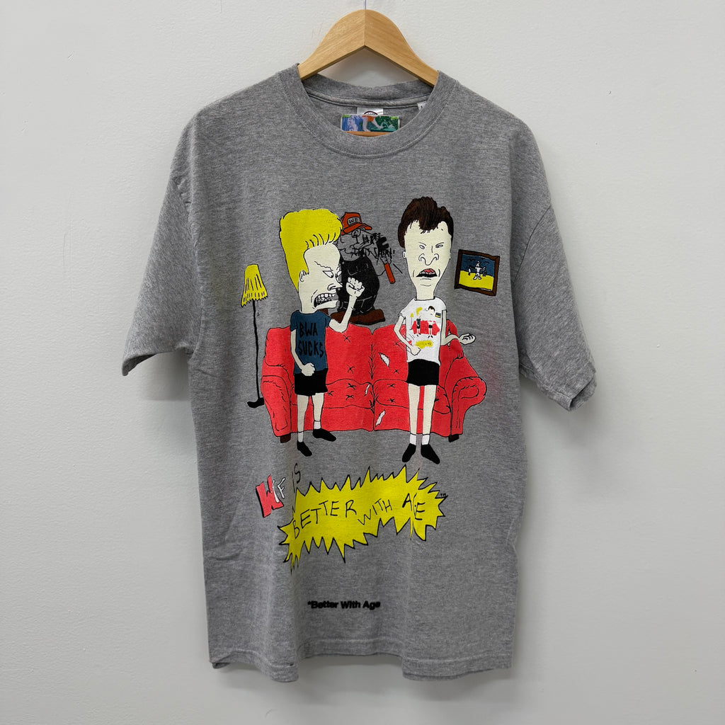 Better with Age Beavis and Butthead T-Shirt Gray - Size L