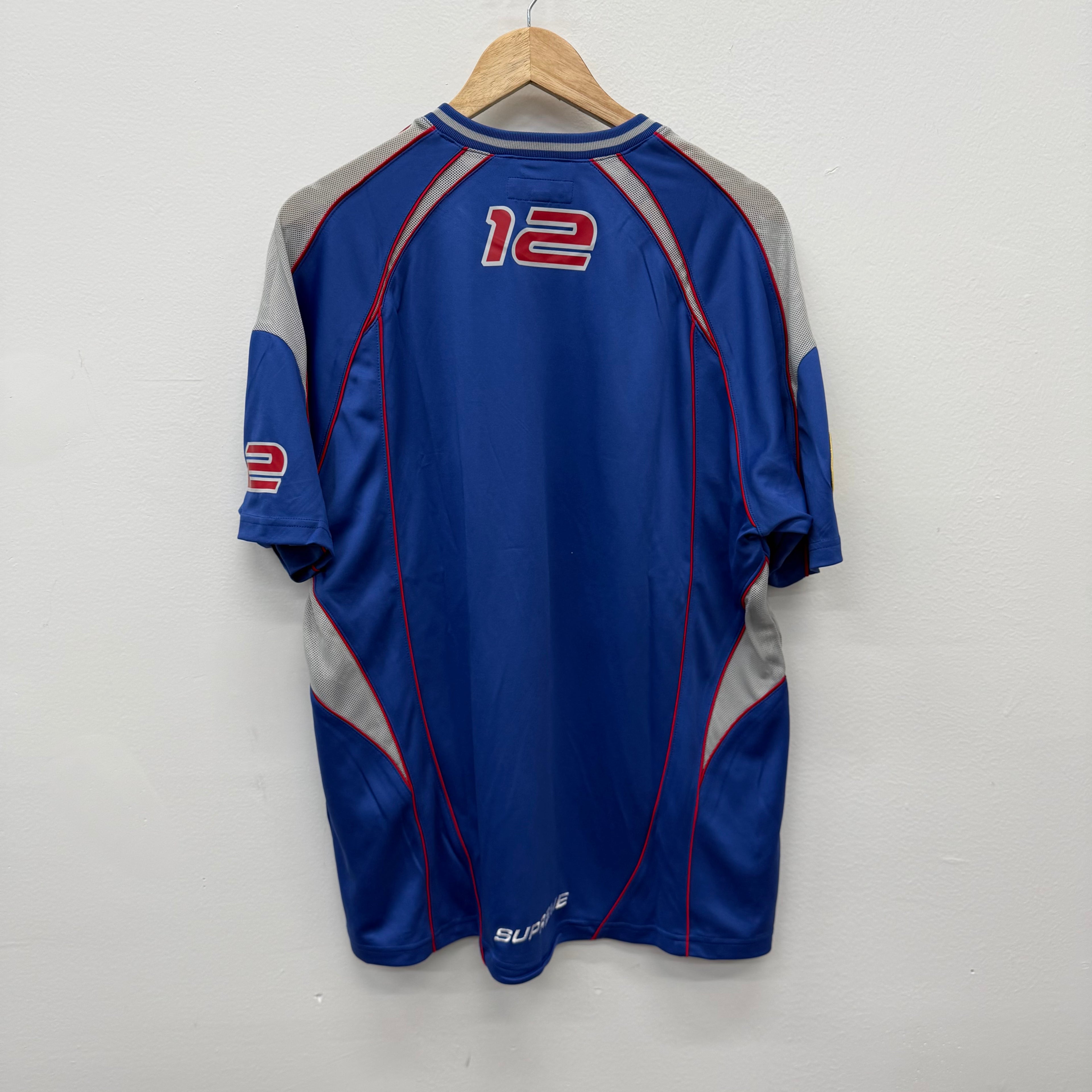 Supreme Piping Soccer Jersey Blue - Size L