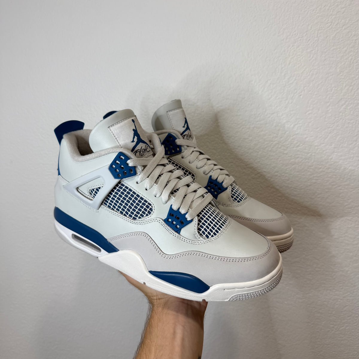 Jordan 4 Retro Military Blue 2024 Sneakers - Size 10.5