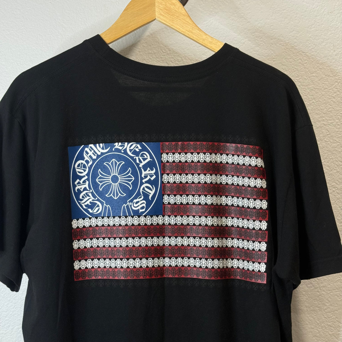 Chrome Hearts American Flag Dagger T-Shirt Black - Size XL
