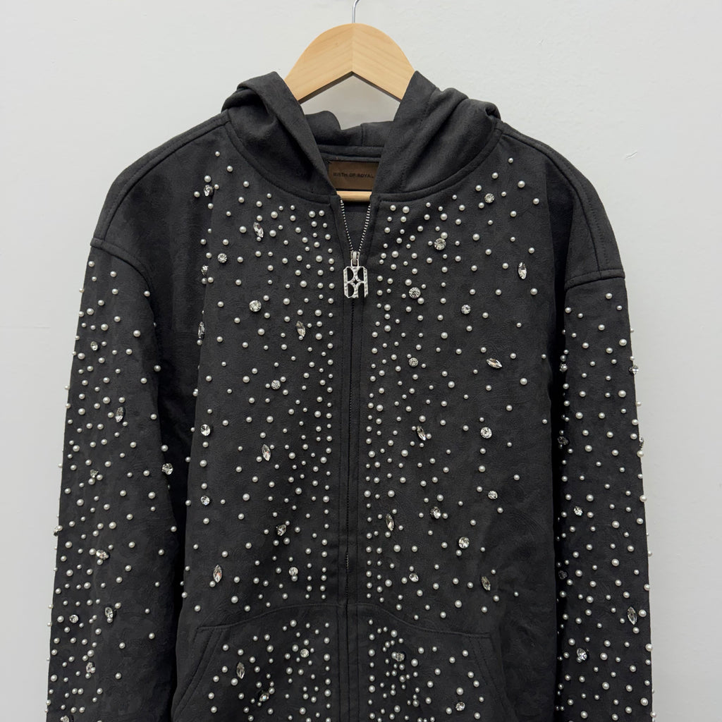 Birth of A Royal Child Black Pearl Zip Hoodie - Size L