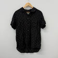 CDG BLACK Polka Dot Button Up Shirt - Size L