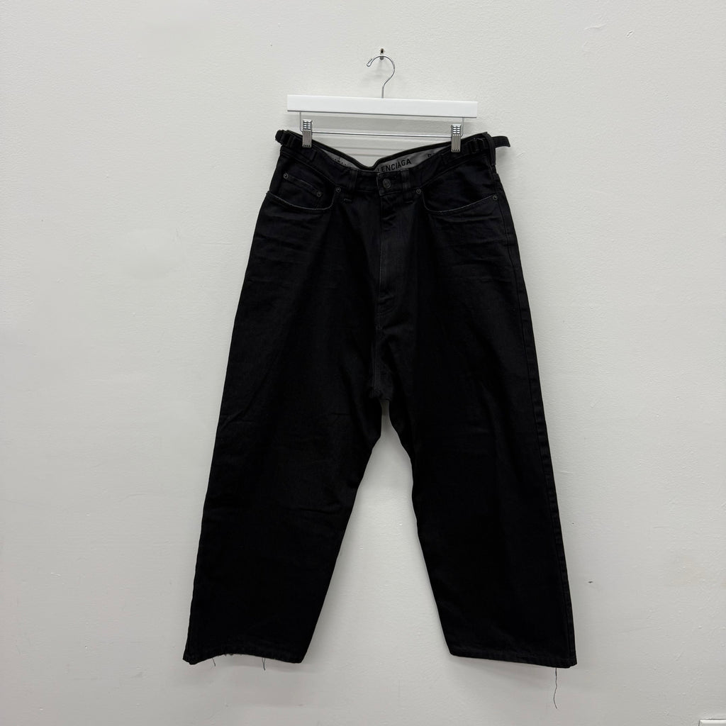 Balenciaga Black Japanese Skater Denim - Size 34