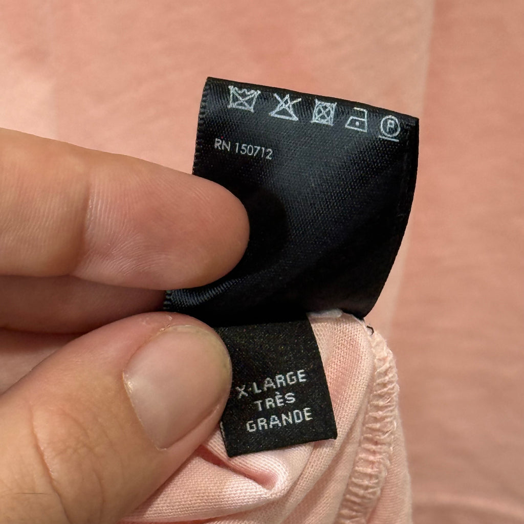 Amiri Pink Wash Logo T-Shirt - Size XL