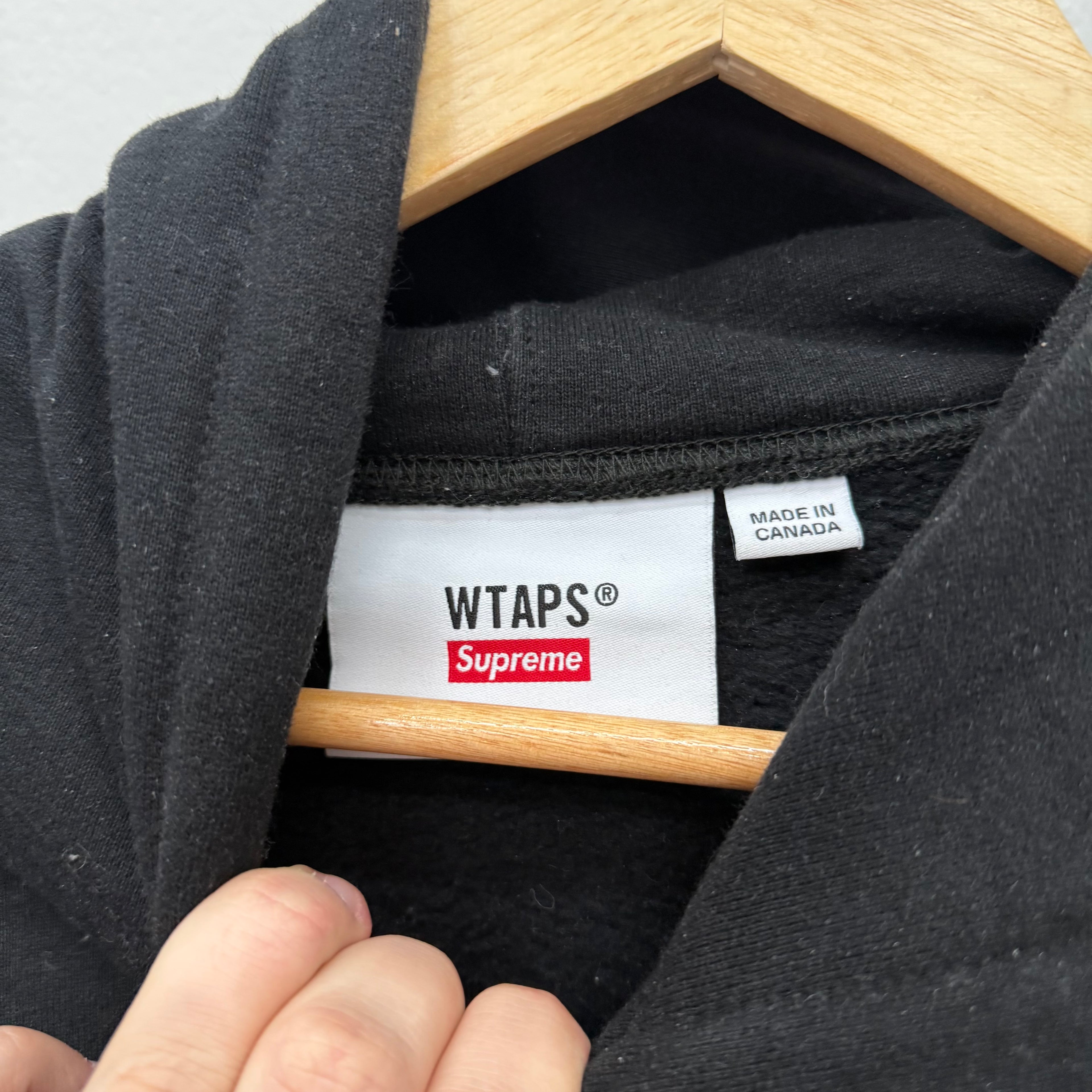 Supreme Wtaps Sic’Em Hoodie Black - Size M