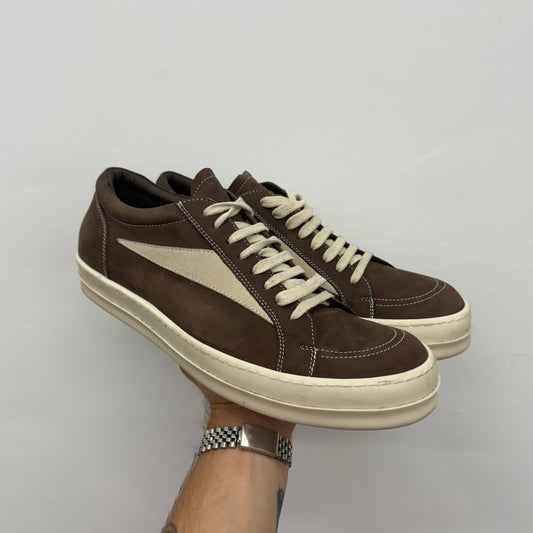 Rick Owens Mainline Vintage Brown Vans Low Sneakers - Size 46 (US 13)