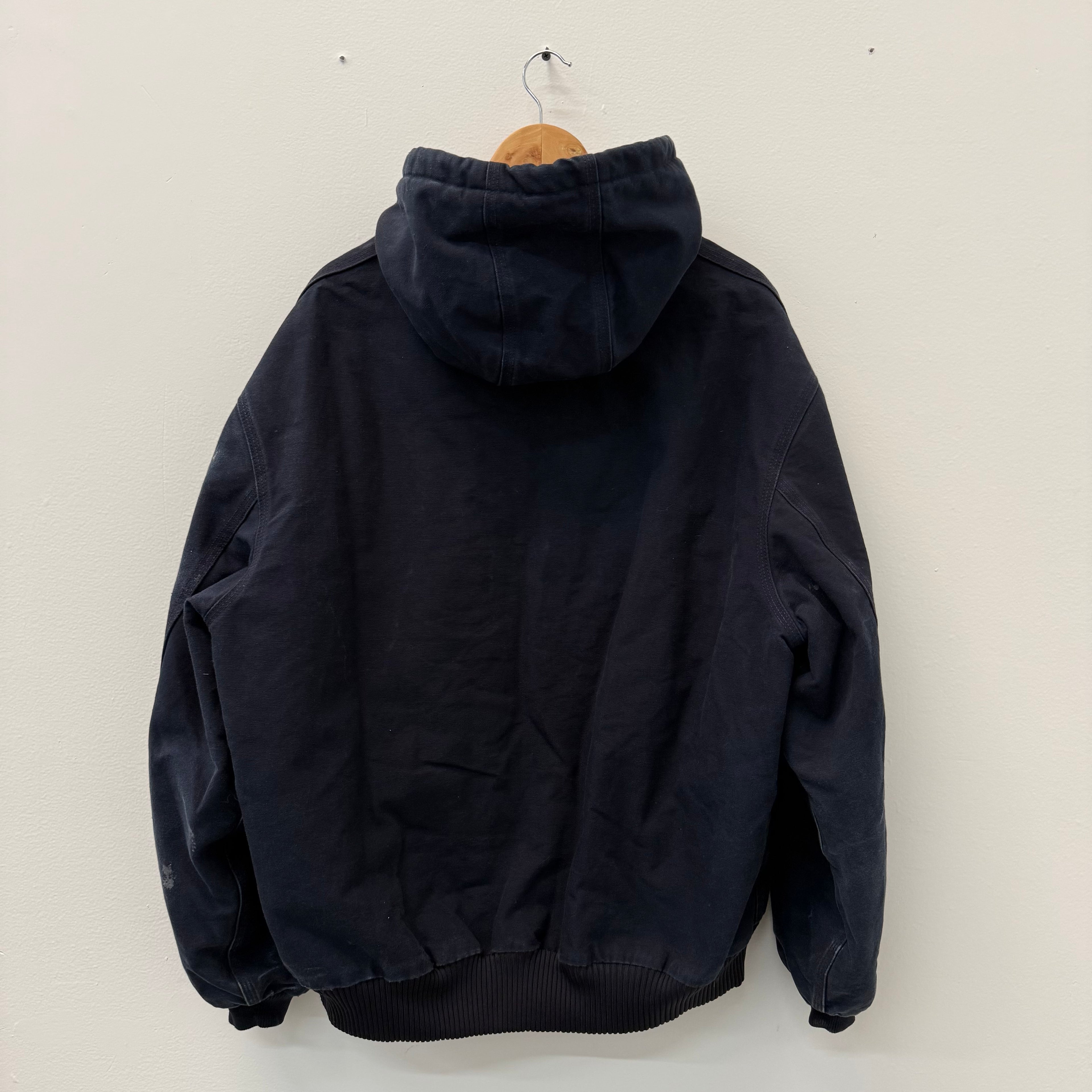 Carhartt Vintage Logo Work Zip Hooded Jacket - Size XL