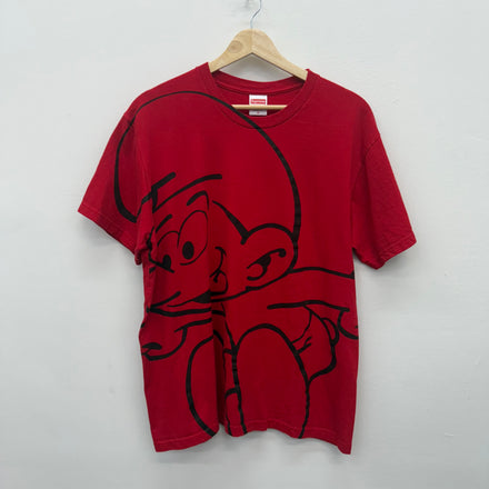 Supreme Smurfs T-Shirt Red - Size M