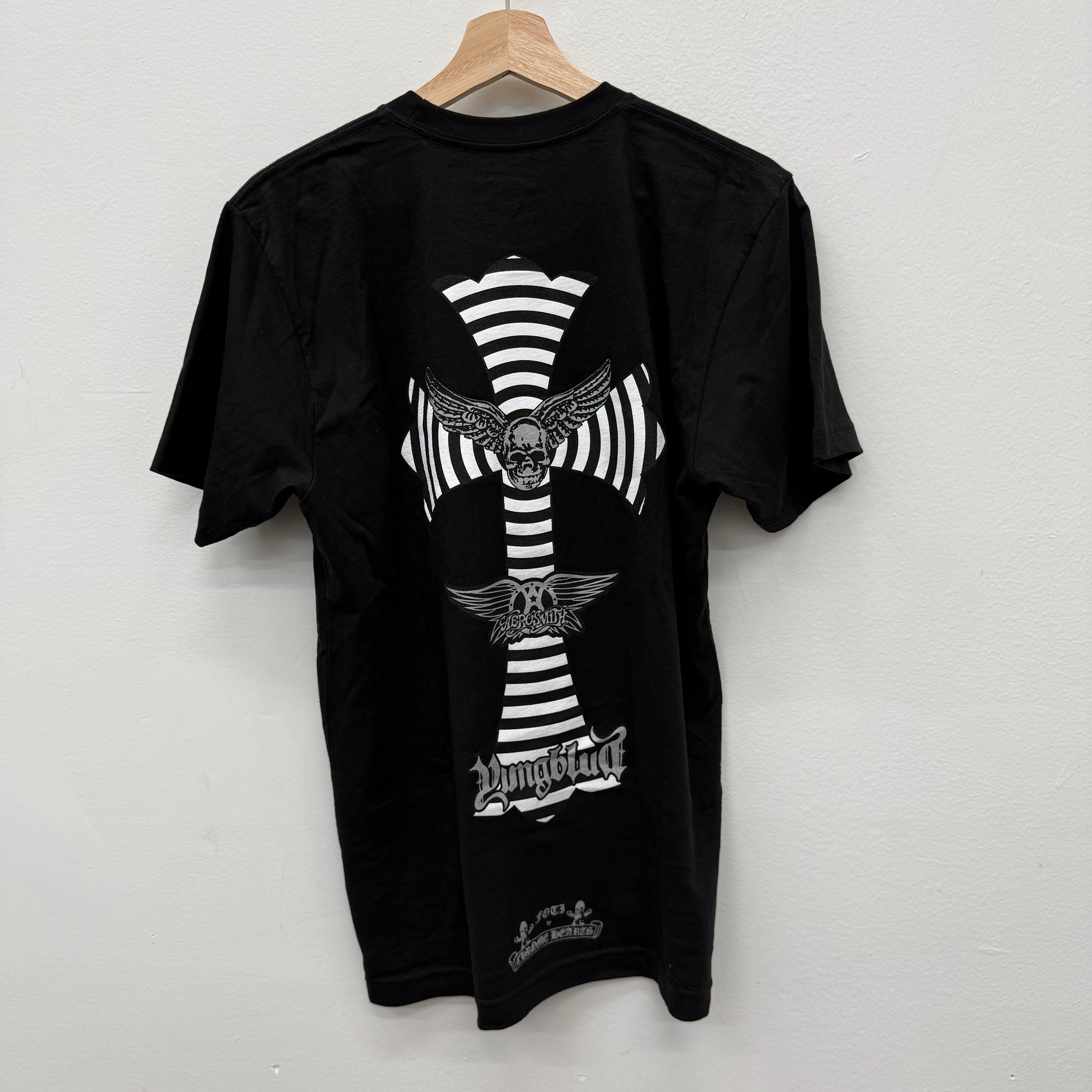 Chrome Hearts Aerosmith Yungblud Black Cross T-Shirt