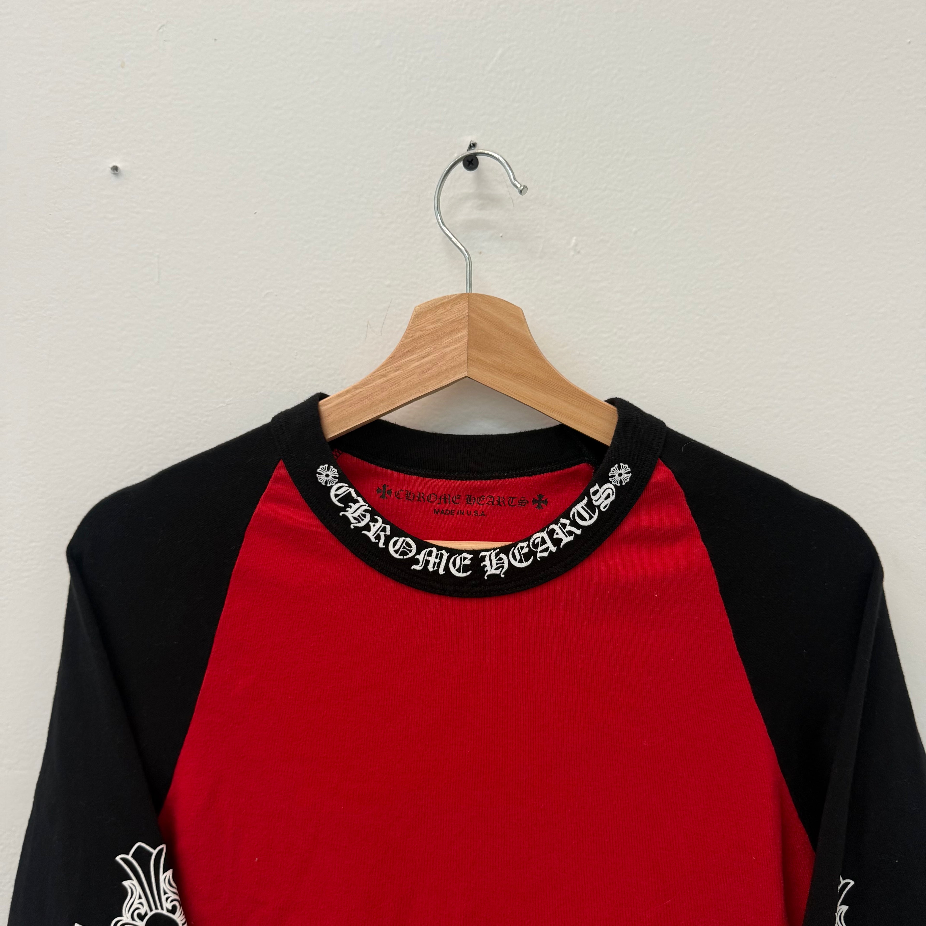 Chrome Hearts Baseball Longsleeve Neck Script - Size M