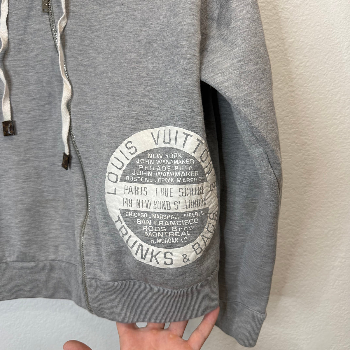 Louis Vuitton 2019 Trunk and Bag Print Zip Hoodie - Size S