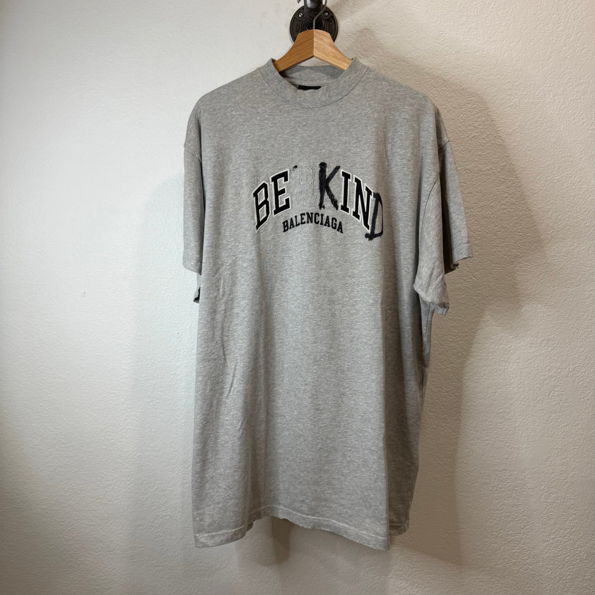 Balenciaga Be Kind T-Shirt Gray - Size 2 (L)
