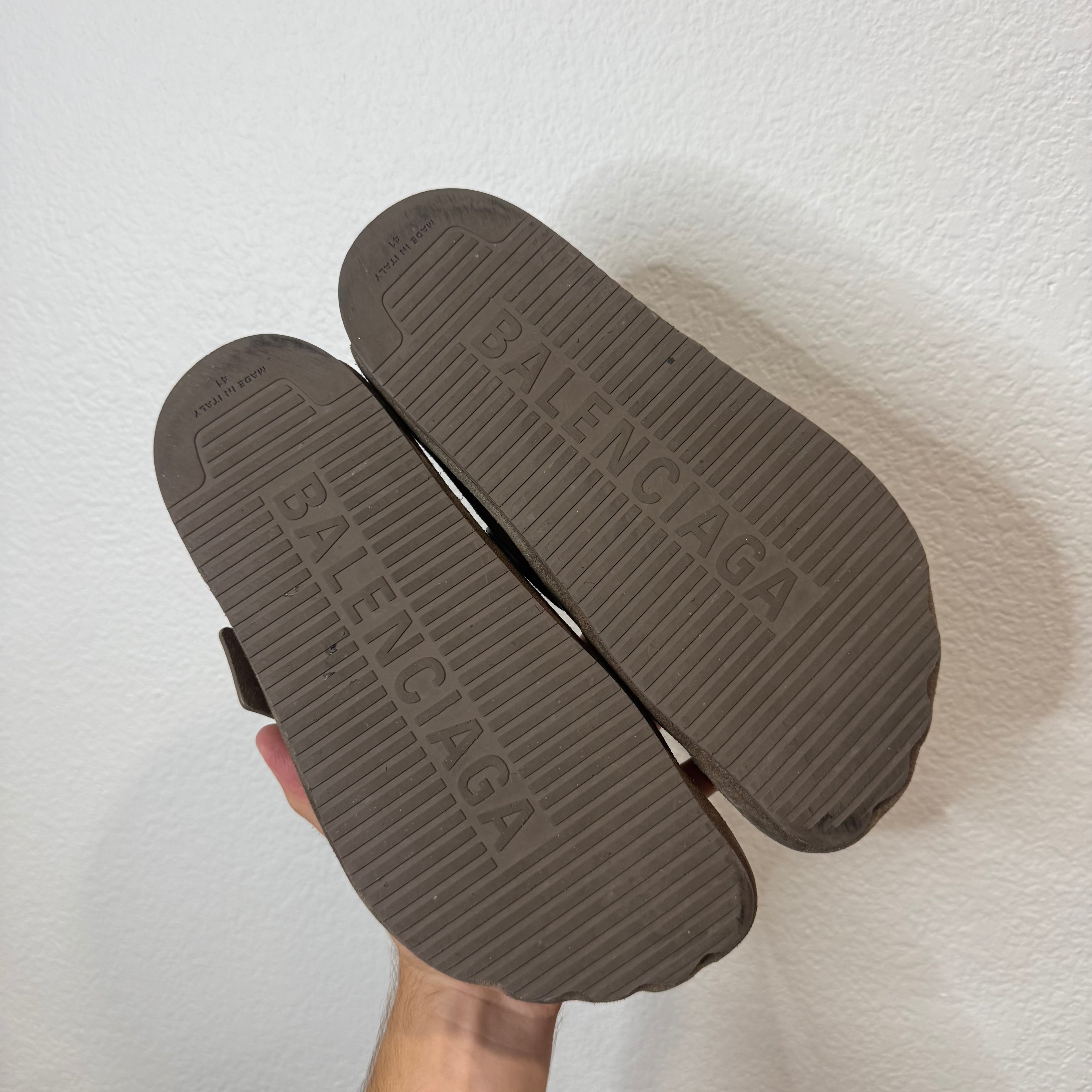 Balenciaga Sunday Suede Mule Clogs Brown - Size 41 (9)