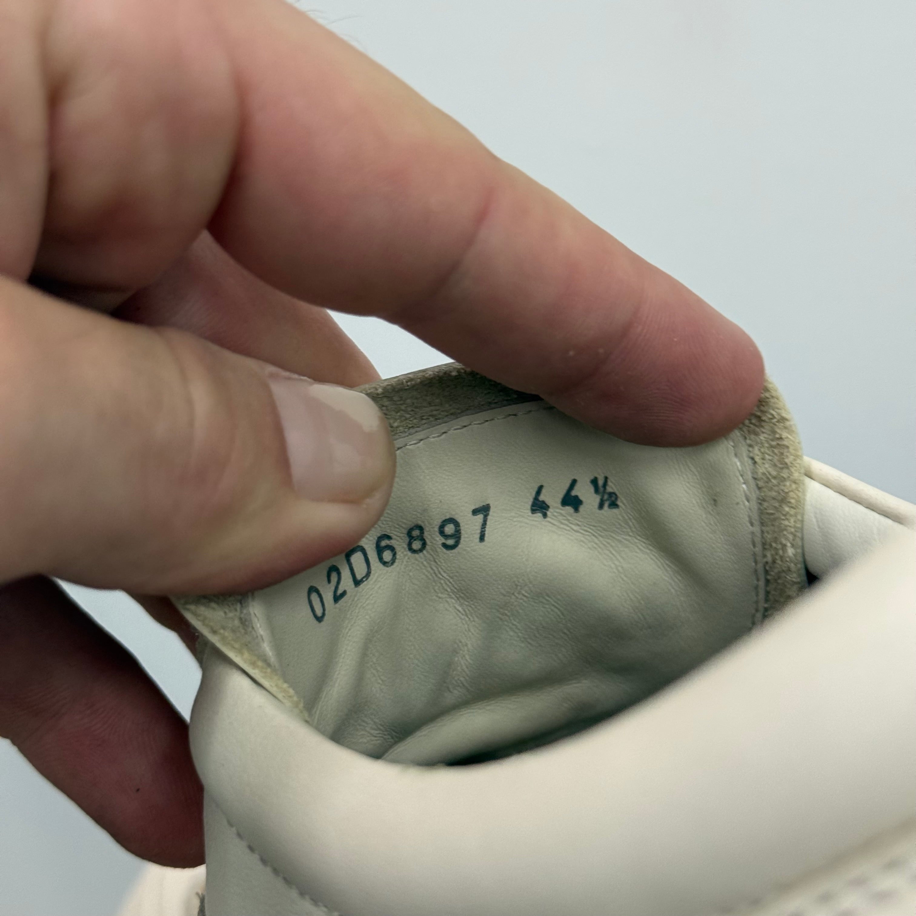 Rick Owens Mainline White Leather Vintage Vans Sneakers - Size 44.5 (US 11.5)