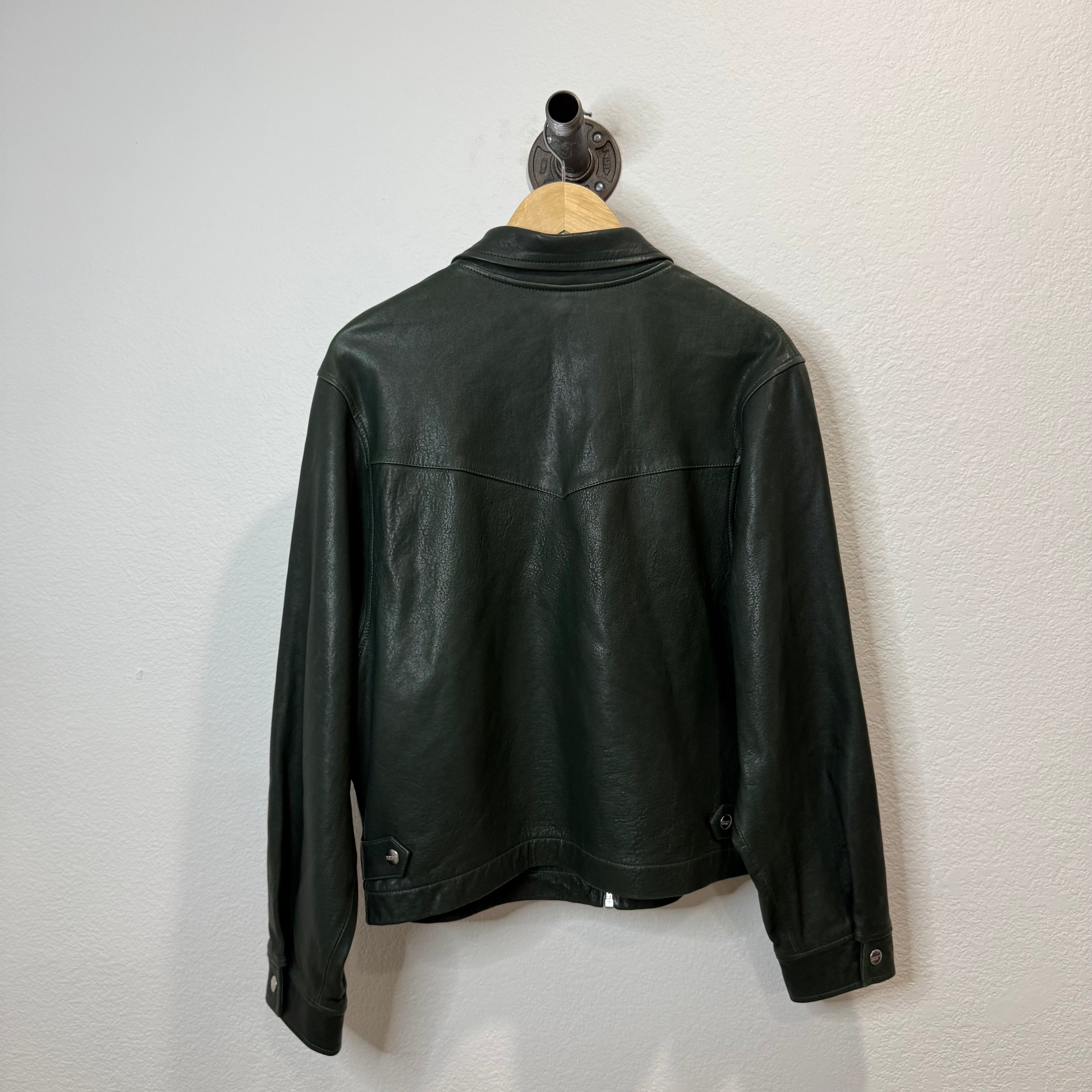 ERD Enfants Riches Deprimes Green Leather Western Jacket - Size M