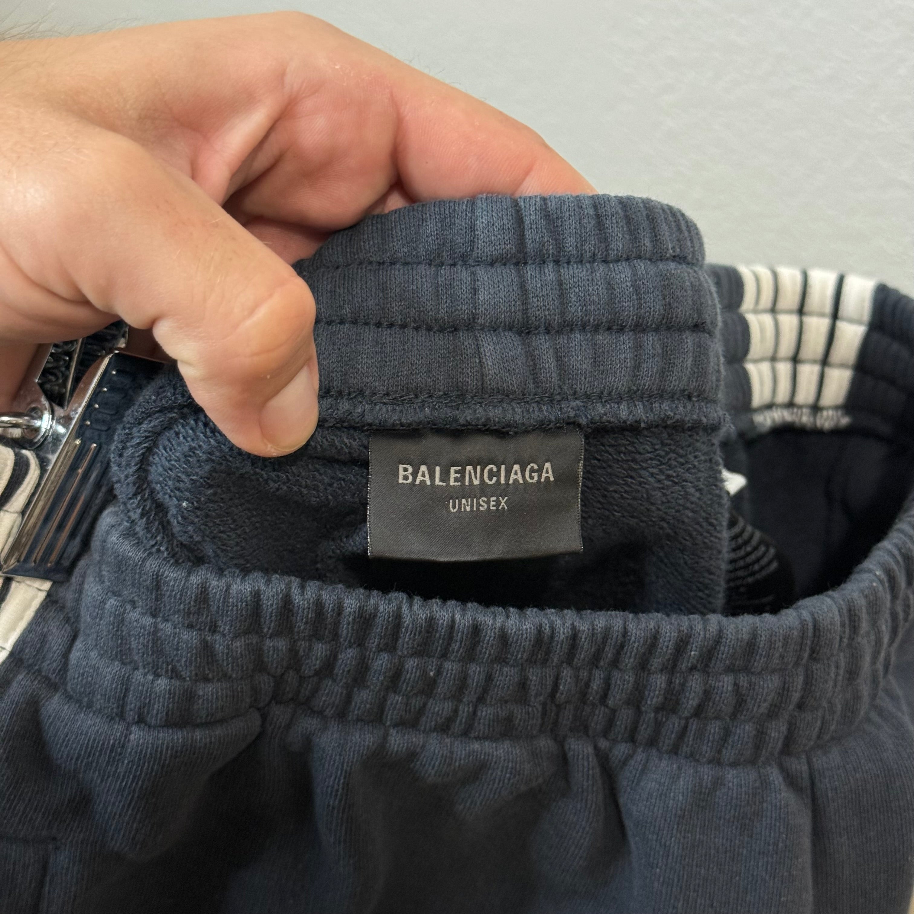 Balenciaga Navy Blue Straight Sweatpants - Size S (30-32)