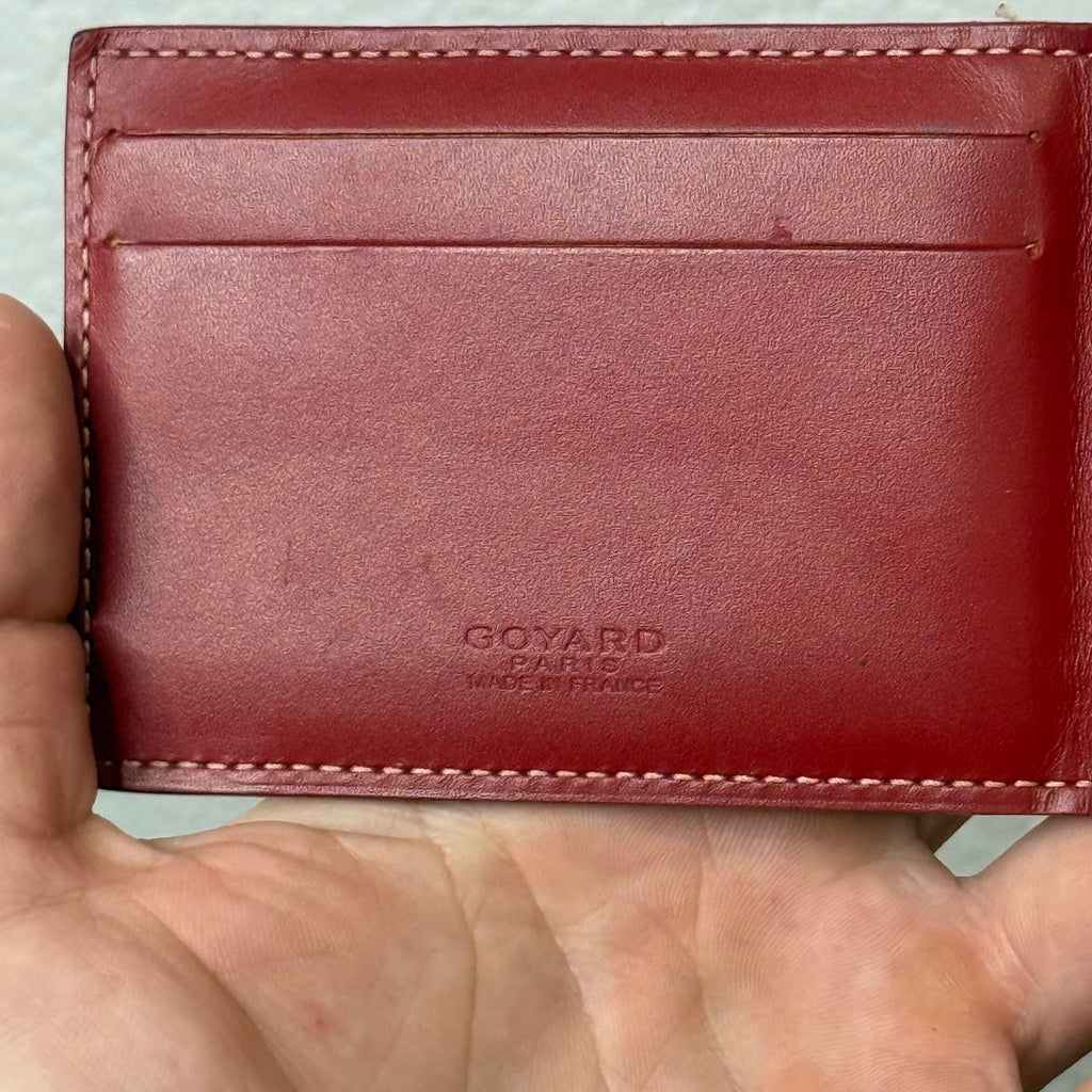 Goyard Bifold Cardholder Wallet Red