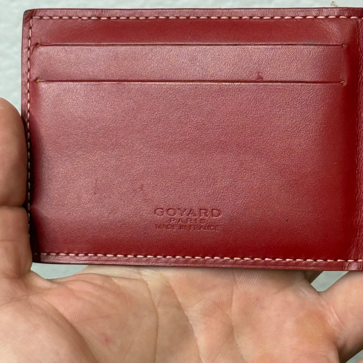 Goyard Bifold Cardholder Wallet Red