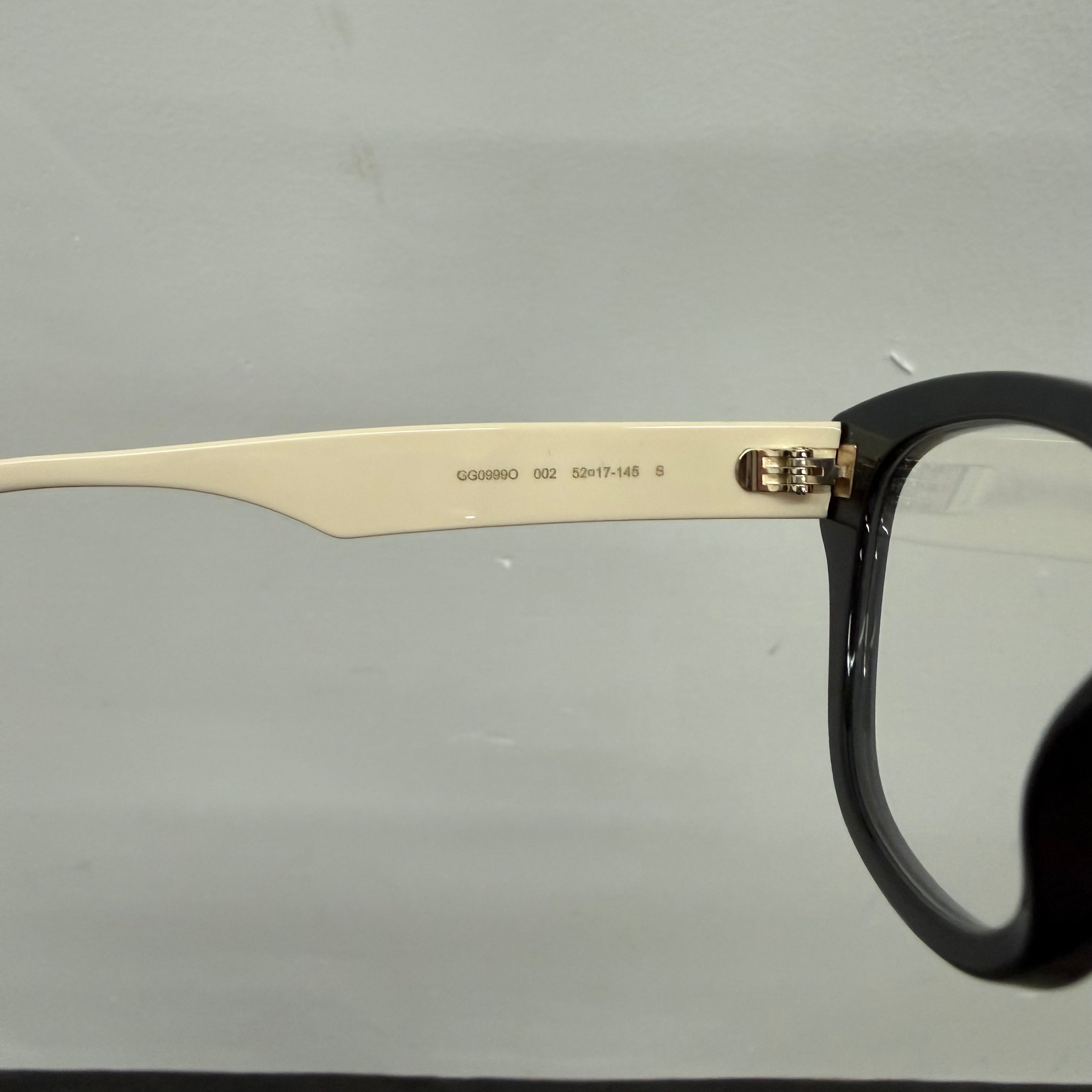 Gucci Logo Eyeglasses Women White Black