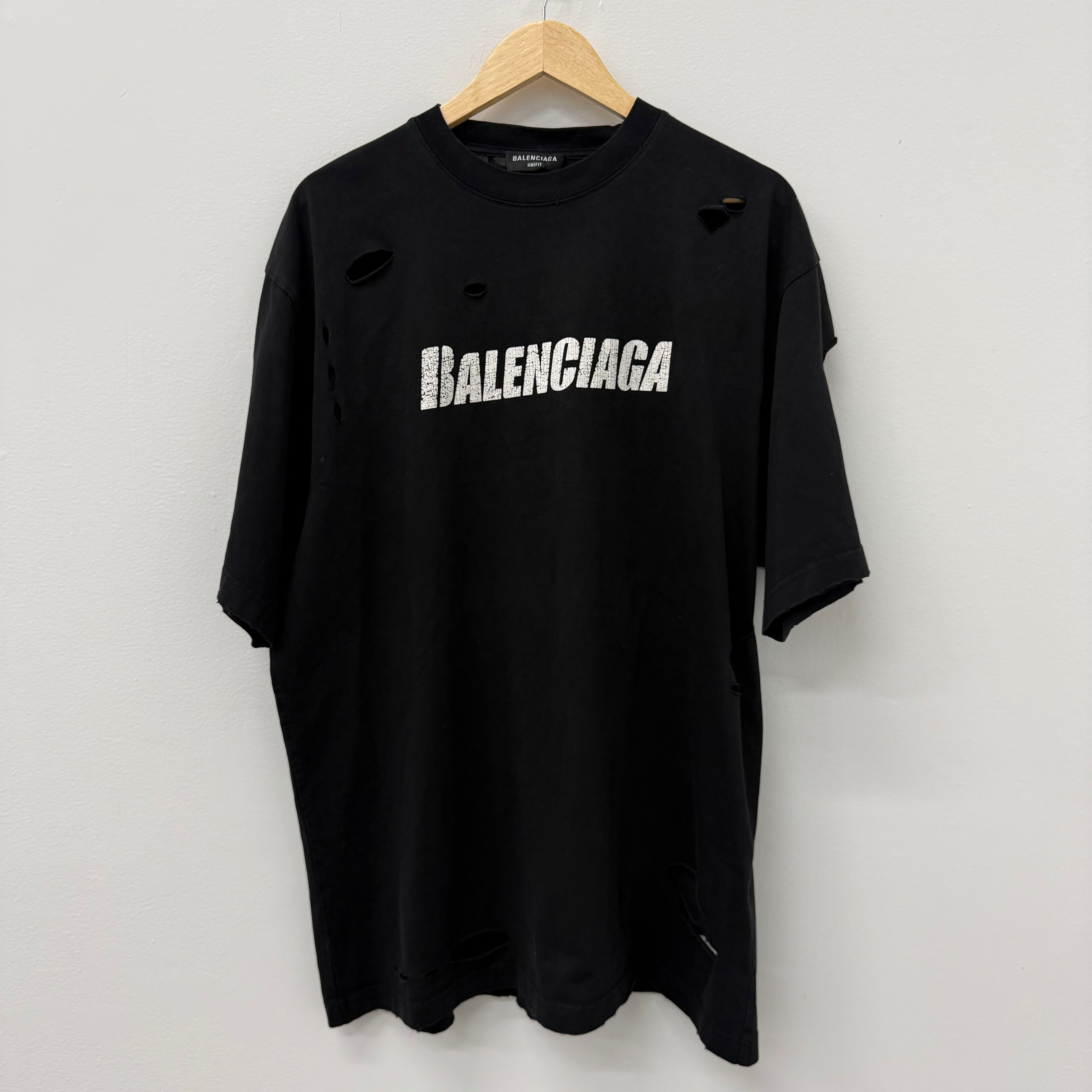 Balenciaga Black Holes Shirt - Size S