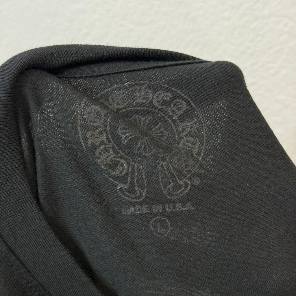Chrome Hearts Floral Longsleeve Horseshoe Shirt Black