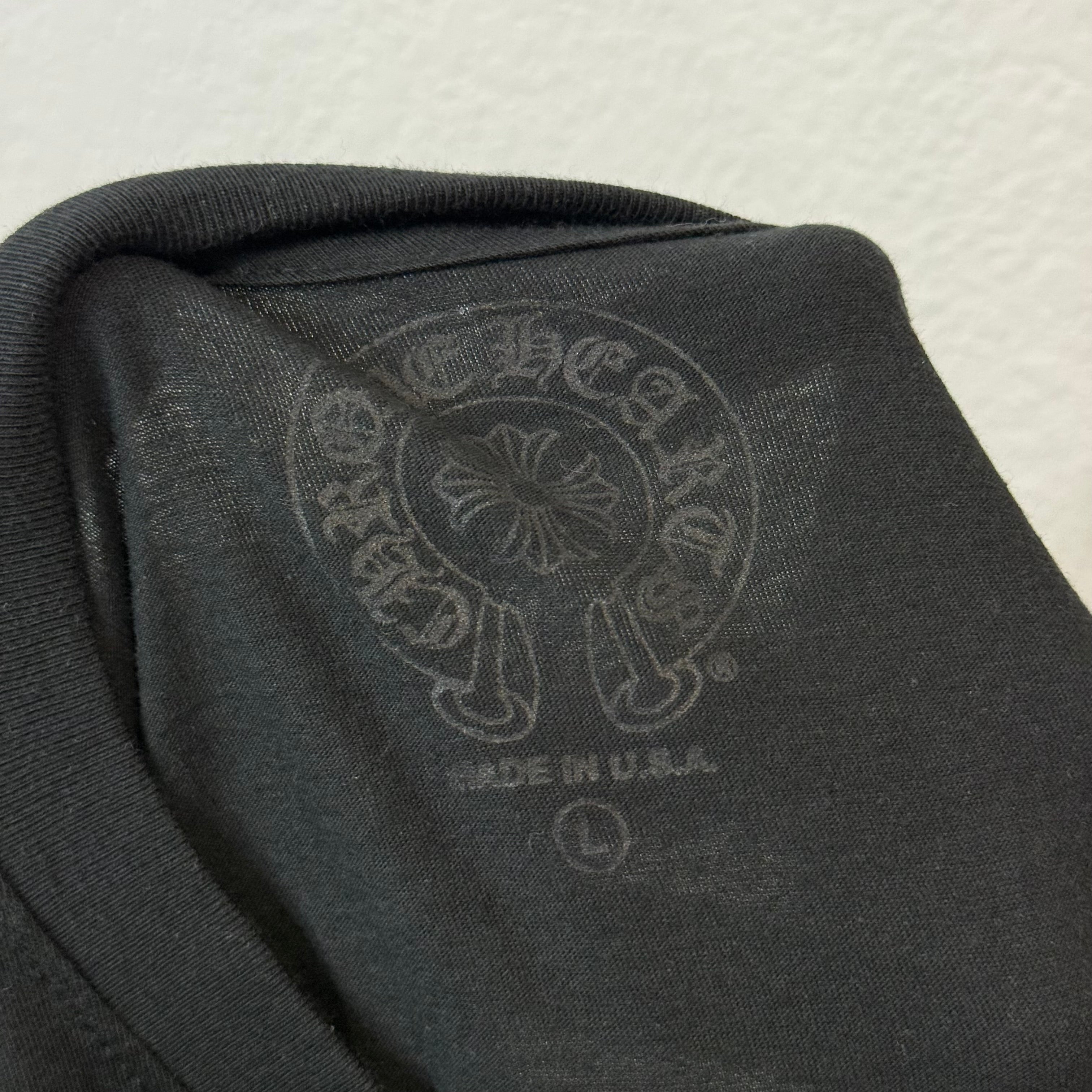 Chrome Hearts Floral Longsleeve Horseshoe Shirt Black