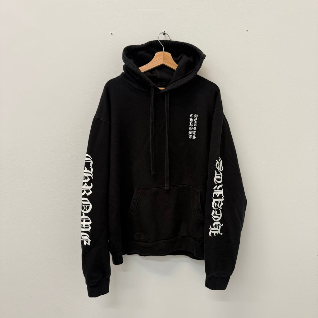 Chrome Hearts Script Hoodie Black - Size L