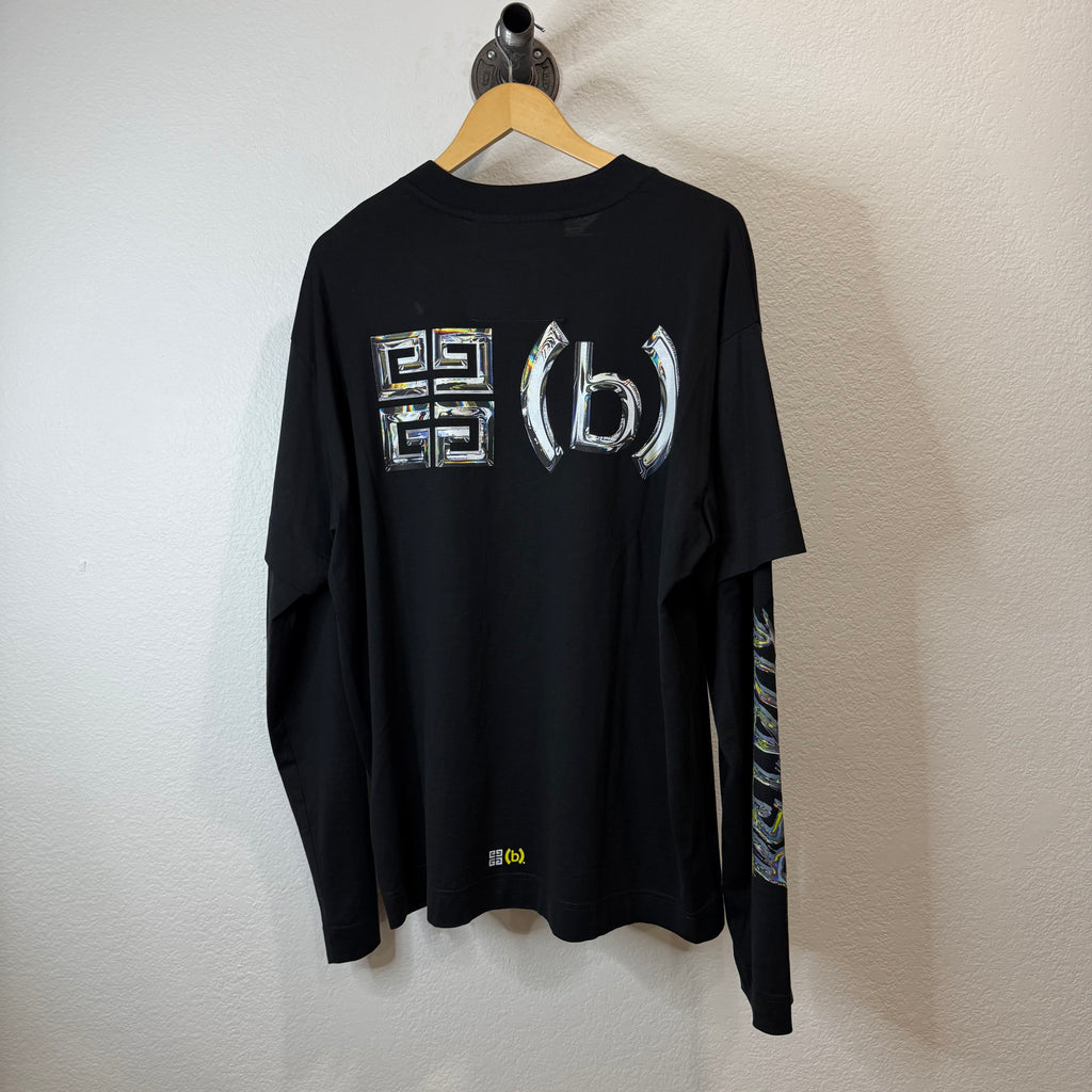 Givenchy BStroy Double Layer Longsleeve T-Shirt - Size XL